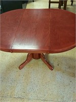 Wood Round Table with leaf
