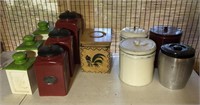 Kitchen Jars Flour Sugar Tea Storage