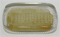 Antique Iowa State College Glass Paperweight