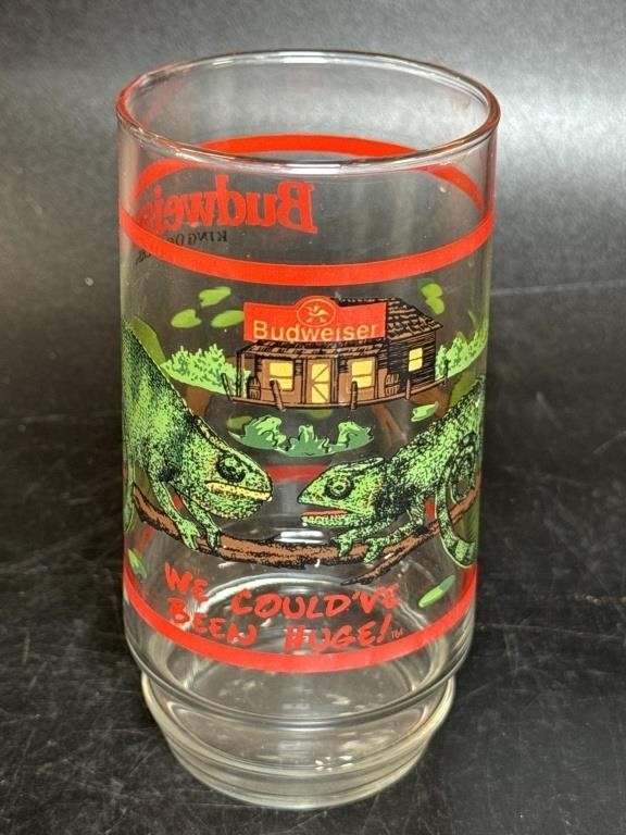 1998 Budweiser Iguana Frank & Louie Glass