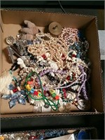 Box of costume jewelry