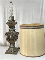 Large Vtg. Itallian Style lamp and shade