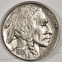 1937 BU Grade Buffalo Nickel