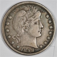 1898 o VF Grade Barber Half Dollar