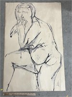 Nude Pencil Sketch Study
