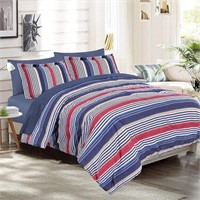 EMME Queen Comforter Set-7 Piece Bed