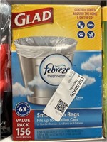 Glad Febreze 156 small trash bags