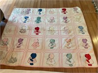 Hand Sewn Girl Doll Quilt