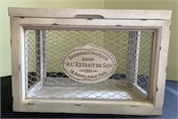 Savonnerie Francaise Wire Wood Storage Box