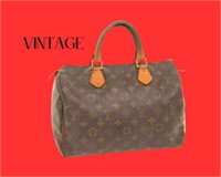 Vintage Louis Vuitton Speedy 30 Boston Hand Bag