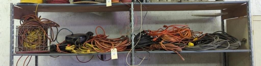 (12) VARIOUS ELECTRICAL CORDS
