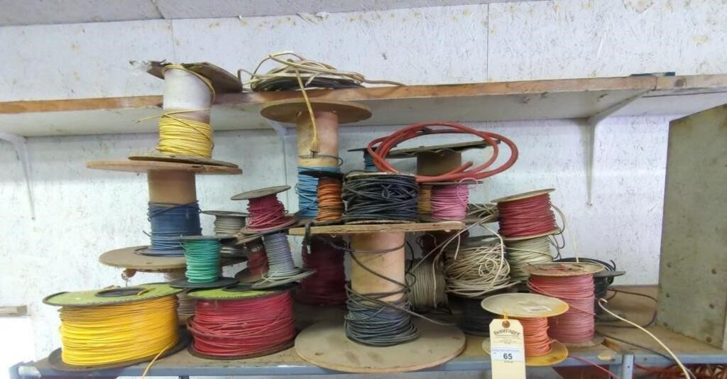 (16) VARIOUS GAUGE AUTO WIRE SPOOL - SOLD AS A LOT