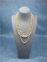 Marvella Faux Pearl Necklace Hallmarked