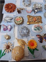 Lot of Various Beautiful Brooches