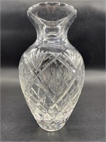 Cut Crystal 9in Flower Vase