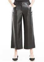 Size 6 Max Studio Women's Fuax Leatherette Pant,