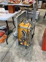 Ridged portable table saw