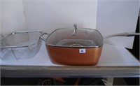 11" x11" x 4"h NEW CopperChefFrying Pan and more