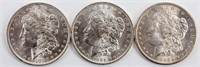 Coin 3 Morgan Silver Dollars 1883-O,1884-O & 85-O