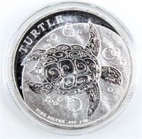 Coin 2017 Niue $2 .999 Fine Silver "Turtle"