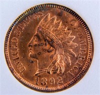 Coin 1892 Indian Head Cent Brilliant Unc.
