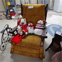 Chair with Holiday Friends