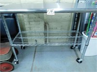 Roll Around Stainless Steel Work Table (50x40")