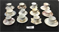 12 pcs. Porcelain China Tea Cup & Saucer Sets