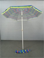 Rio Beach Ground Breaker 7ft Beach Umbrella W/tilt