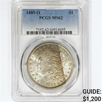 1889-O Morgan Silver Dollar PCGS MS62
