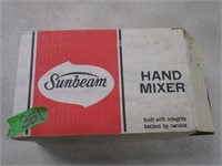 VINTAGE SUNBEAM HAND MIXER IN OG BOX