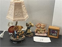 Boyd Bear Decor & Story Bears Handcrafted Lamp