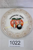 Tangerine Bowl Souvenir Plate