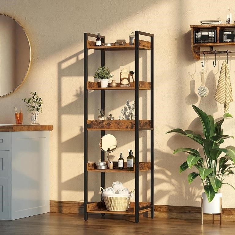 ROLANSTAR BOOKSHELF 5-TIER STORAGE RACK