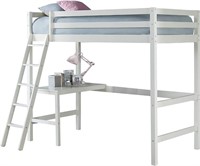 Hillsdale Furniture Caspian Twin Loft Bed, White