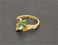 18K stamped gold ring, see notes