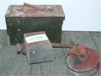 Metal ammo box, pulley