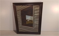 Framed Oil On Board Painting 21.5x27.5"