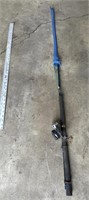 Unnamed, fishing reel and crappie Hunter rod