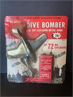 Vintage Callen Metal Dive Bomber Toy Plane