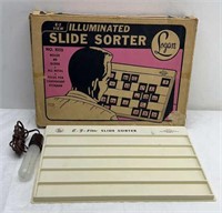 Vintage Illuminated Slide Sorter