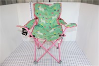 PORTABLE KIDS CAMP CHAIR WITH STORAGE BAG