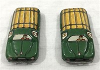 1950's tin lithograph toy cars.