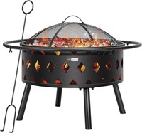 VIVOHOME 2 in 1 Outdoor Fire Pit - 36 Inch Large