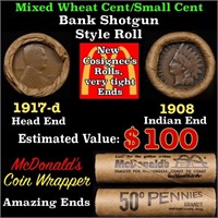 Lincoln Wheat Cent 1c Mixed Roll Orig Brandt McDon