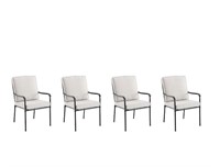 Style Selection Set of 4 Steel Frame Dining Chair