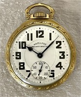 Vntg.  Hamilton 992B Railway Special Pocket Watch