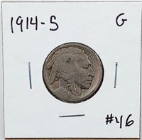 1914-S  Buffalo Nickel   G