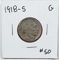 1918-S  Buffalo Nickel   G
