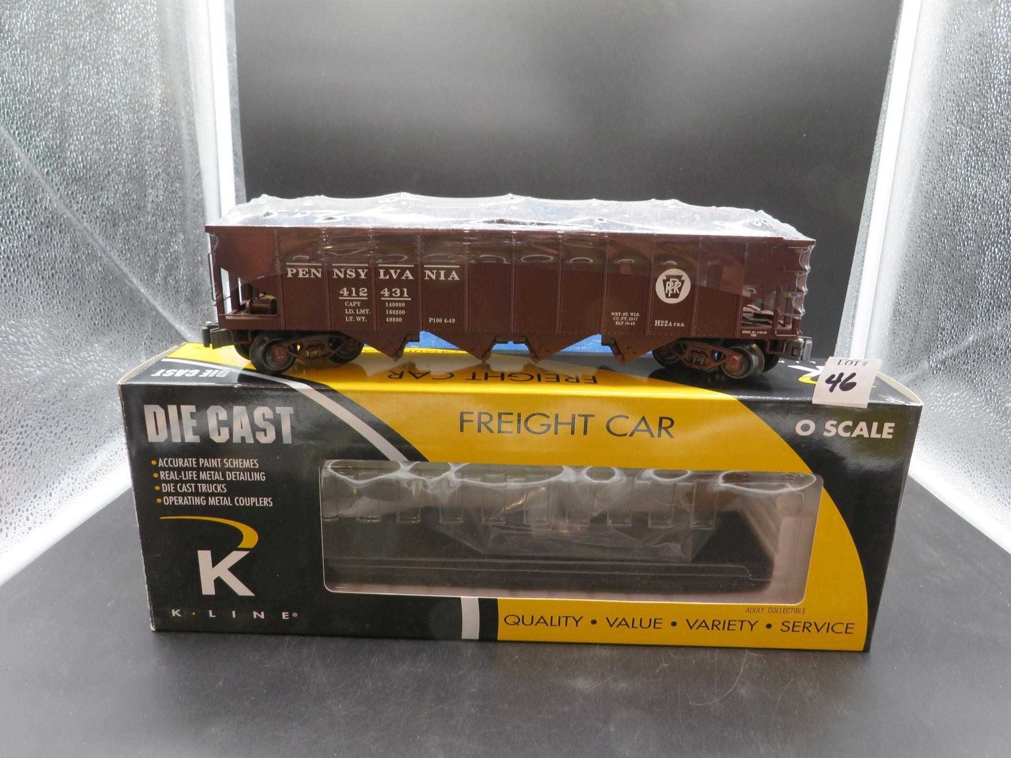 K-Line K626-18935 PRR Die Cast Ribbed 4 Bay